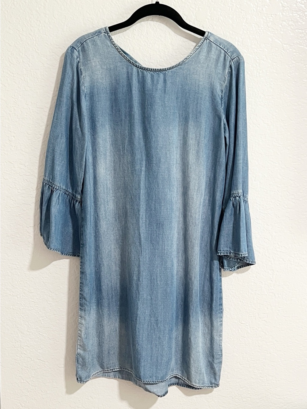 Cloth & Stone Chambray Dress Bell Sleeves Casual Work Career XS